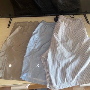 LuluLemon Mens 7inch Lined shorts and Birdogs
